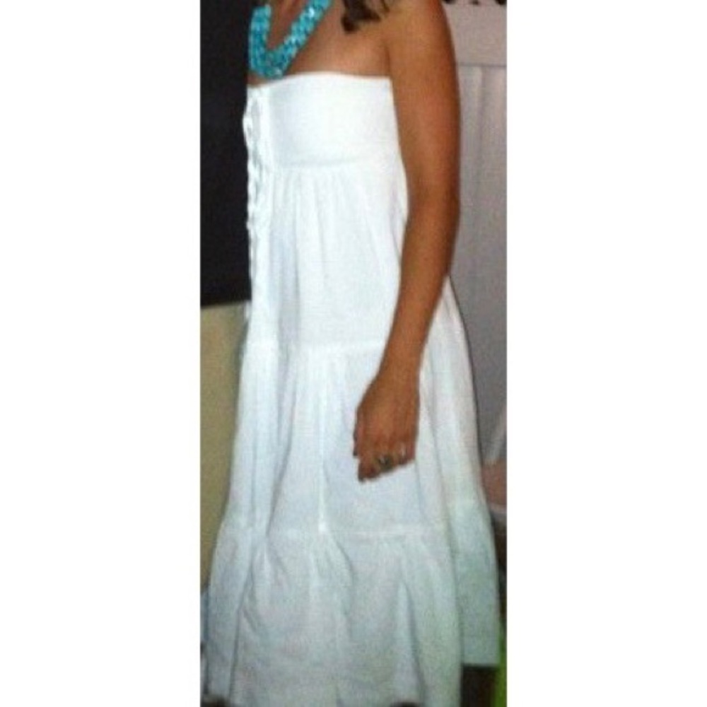 Women’s Theory dress white maxi one size fits all